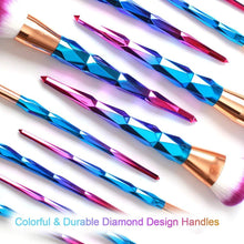 Carica l'immagine nel visualizzatore di Gallery, 12pcs Pennelli da Trucco per Applicazione 12 pezzi, Spazzole + Beauty Blender - Ilgrandebazar