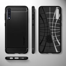 Carica l'immagine nel visualizzatore di Gallery, Spigen Rugged Armor per Samsung Galaxy A50 Cover, TPU Design in Fibra di... - Ilgrandebazar