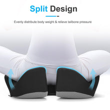 Carica l'immagine nel visualizzatore di Gallery, Ajiteogy Cuscino del Sedile,Cuscino Coccige,Cuscino Memory Foam Sedia Sollievo dalla Pressione per Anca, Coccige, Sciatica