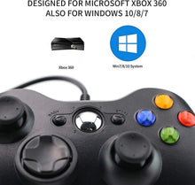 Carica l'immagine nel visualizzatore di Gallery, Dhaose Xbox 360 Game Controller, Wired Game Controller Gamepad controller di design ergonomico migliorato per Xbox 360 PC Windows 7/ 8 / 10