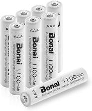 Carica l'immagine nel visualizzatore di Gallery, BONAI Batterie Ricaricabili AAA Alta Capacità, Pile 8 AAA, Bonai 8 pack - Ilgrandebazar