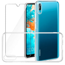 Carica l'immagine nel visualizzatore di Gallery, Leathlux Cover Huawei Y6 2019 Custodia + Pellicola Vetro Temperato, chiaro - Ilgrandebazar