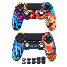 Carica l'immagine nel visualizzatore di Gallery, 6amLifestyle Cover Skin Controller PS4 Dualshock in Silicone Graffiti 01 - Ilgrandebazar