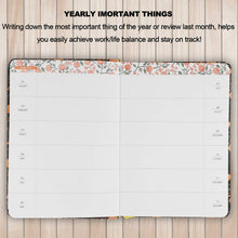 Carica l'immagine nel visualizzatore di Gallery, Agenda giornaliera con calendario, organizer, 7.48*5.31in White Raspberry - Ilgrandebazar