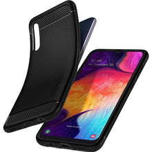 Carica l'immagine nel visualizzatore di Gallery, Spigen Rugged Armor per Samsung Galaxy A50 Cover, TPU Design in Fibra di... - Ilgrandebazar