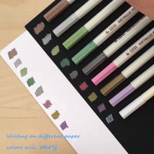 Carica l'immagine nel visualizzatore di Gallery, Pennarelli Metallici, Beurpo Set Di 10 Penne Metallici Marker bianco - Ilgrandebazar