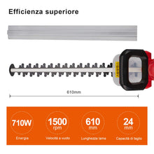 Carica l'immagine nel visualizzatore di Gallery, TEENO Tagliasiepi Elettrico 710W Professional Lunghezza rosso - Ilgrandebazar