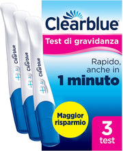 Carica l'immagine nel visualizzatore di Gallery, Test di gravidanza Clearblue con Rilevazione Rapida, Confezione con 3 Test