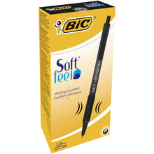 Carica l'immagine nel visualizzatore di Gallery, Bic Soft FeelClic Grip Penna a Sfera, a Scatto, Punta Media da 1 - Pack, Nero - Ilgrandebazar