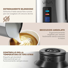 Carica l'immagine nel visualizzatore di Gallery, VAVA IT VA-EB008 Montalatte Elettrico Schiumatore Acciaio Inox caffè Argento - Ilgrandebazar
