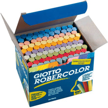 Carica l'immagine nel visualizzatore di Gallery, Giotto Gessi per lavagna, colori vari, scatola 100 pezzi