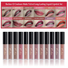 Carica l'immagine nel visualizzatore di Gallery, 12Pcs Rossetto Matte Liquido Tinta Labbra a Lunga 12 pcs, Super Grace - Ilgrandebazar