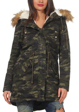 Carica l'immagine nel visualizzatore di Gallery, Malito Donna Foderato Parka Cappuccio Trenchcoat Cappotto-Invernale 81099... - Ilgrandebazar