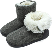 Carica l'immagine nel visualizzatore di Gallery, ONCAI Pantofole da Donna Calde Pantofole in Tessuto a Maglia Comode Pantofole Antiscivolo Fashion