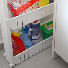 Carica l'immagine nel visualizzatore di Gallery, Eyepower Scaffale stretto 12,5cm Portaoggetti Cucina Bagno 3 ripiani, Bianco - Ilgrandebazar