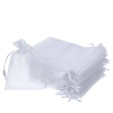 Carica l'immagine nel visualizzatore di Gallery, Wady 100 Pcs Sacchetti di Regalo in Organza Buste Gioielli Coulisse Bianco - Ilgrandebazar