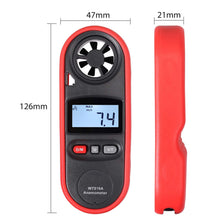Carica l'immagine nel visualizzatore di Gallery, Proster LCD Anemometro Digitale Impermeabile Misuratore del Vento Red - Ilgrandebazar