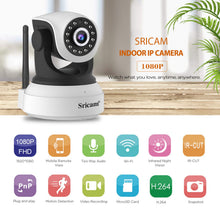 Carica l'immagine nel visualizzatore di Gallery, LEMNOI SP017 Telecamera di Sorveglianza Wireless1080P HD IP Bianca/nera - Ilgrandebazar