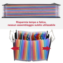Carica l'immagine nel visualizzatore di Gallery, LOETAD Cartella Portadocumenti per Ufficio A4 Porta Documenti 24 tasche - Ilgrandebazar