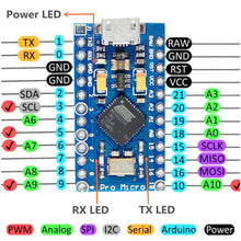 Carica l'immagine nel visualizzatore di Gallery, KeeYees PRO Micro ATmega32U4 Modulo di Sviluppo per Arduino IDE 3 pezzi - Ilgrandebazar