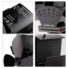 Carica l'immagine nel visualizzatore di Gallery, Locisne Funzionamento silenzioso Mini 4 pale Termocamino Camino Ventilatore... - Ilgrandebazar