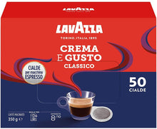 Carica l'immagine nel visualizzatore di Gallery, Lavazza (Roast and Ground) Crema E Gusto Classico, Caffè Macinato Espresso In Cialde, 4 Confezioni da 50 Cialde
