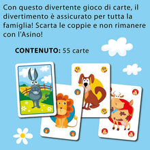 Carica l'immagine nel visualizzatore di Gallery, Lisciani Giochi- Ludoteca Le Carte dei Bambini Asino Gioco di società, Multicolore, 85743