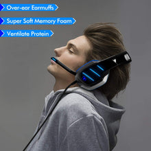 Carica l'immagine nel visualizzatore di Gallery, Beexcellent GM-3, Cuffie Gaming Super Confortevole con Microfono e Stereo Blu - Ilgrandebazar