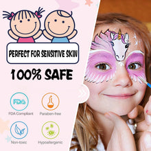 Carica l'immagine nel visualizzatore di Gallery, Truccabimbi Kit Trucchi Carnevale Bambini Colori Trucco - Ilgrandebazar