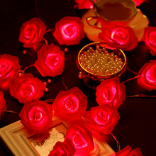 Carica l'immagine nel visualizzatore di Gallery, San Valentino Luci della Stringa Rosa, 6.5 ft 20 LED Luce Rosa Rossa