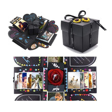 Carica l'immagine nel visualizzatore di Gallery, OUME Explosion Box Scrapbook Creative DIY Photo Album Creativo Nero - Ilgrandebazar