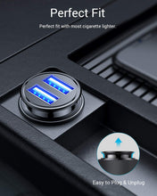 Carica l'immagine nel visualizzatore di Gallery, Caricabatteria auto USB, 4.8A Caricatore adattatore universale Nero - Ilgrandebazar