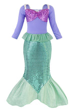 Carica l'immagine nel visualizzatore di Gallery, AmzBarley Il Costume della Sirenetta Ariel 7-8 anni, Verde Con Accessori - Ilgrandebazar