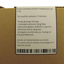 Carica l'immagine nel visualizzatore di Gallery, Magic Garden Seeds Erbe medicinali Cinesi, Set di sementi Regalo con 5... - Ilgrandebazar