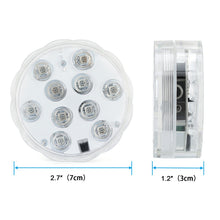 Carica l'immagine nel visualizzatore di Gallery, Set di 4 Pezzi Luce a LED RGB Sommergibile Luci Multicolori impermeabili 4 X... - Ilgrandebazar