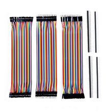 Carica l'immagine nel visualizzatore di Gallery, DSD Tech 120PCS DuPont ponticello connettori maschio pin 8inch, Multicoloured - Ilgrandebazar