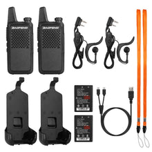 Carica l'immagine nel visualizzatore di Gallery, Baofeng GT-22 Walkie Talkie PMR446 Ricetrasmittenti 16 Canali 2 pcs, Nero - Ilgrandebazar