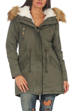 Carica l'immagine nel visualizzatore di Gallery, Malito Donna Foderato Parka Cappuccio Trenchcoat Cappotto-Invernale 81099... - Ilgrandebazar