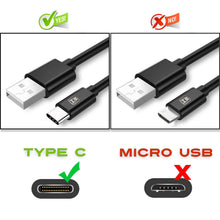 Carica l'immagine nel visualizzatore di Gallery, HyperWimo Caricabatteria Spina USB + Cavo Type C Fast Charge Adattatore Nero - Ilgrandebazar