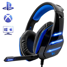 Carica l'immagine nel visualizzatore di Gallery, Beexcellent GM-3, Cuffie Gaming Super Confortevole con Microfono e Stereo Blu - Ilgrandebazar