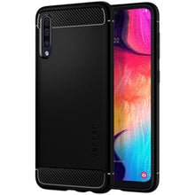 Carica l'immagine nel visualizzatore di Gallery, Spigen Rugged Armor per Samsung Galaxy A50 Cover, TPU Design in Fibra di... - Ilgrandebazar