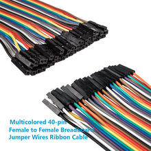 Carica l'immagine nel visualizzatore di Gallery, DSD Tech 120PCS DuPont ponticello connettori maschio pin 8inch, Multicoloured - Ilgrandebazar