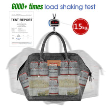 Carica l'immagine nel visualizzatore di Gallery, longzon Borsa Termica Pranzo, 15L Grande Portatile Grigio - Ilgrandebazar