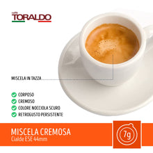 Carica l'immagine nel visualizzatore di Gallery, Caffè Toraldo Miscela Cremosa Cialde ESE 44 mm (150 Unità)