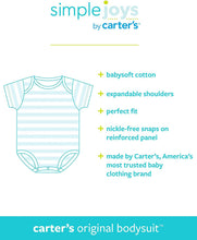 Carica l'immagine nel visualizzatore di Gallery, Simple Joys by Carter's Unisex Bimbi body in cotone a manica lunga, Pacco da 5