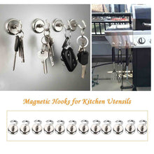 Carica l'immagine nel visualizzatore di Gallery, Gancio magnetico, potente magnete al neodimio supporto a gancio, 12 Pack