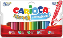 Carica l'immagine nel visualizzatore di Gallery, Carioca 42763 - Bravo Confezione 24 Pennarelli, Punta Maxi, 6 mm