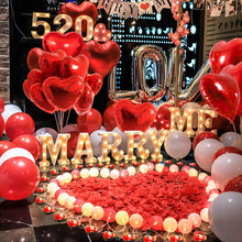 Carica l'immagine nel visualizzatore di Gallery, Palloncini a Forma di Cuore, MMTX Lattice e Pompa e Candele Rosa - Ilgrandebazar