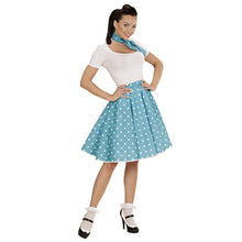 Carica l'immagine nel visualizzatore di Gallery, WIDMANN Gonna &amp; Foulards Neri a Pois Anni '50 - Ilgrandebazar