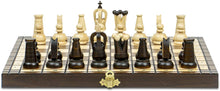 Carica l'immagine nel visualizzatore di Gallery, Scacchiera in Legno Professionale Scacchi 34 cm - Chess, Scacchiere Set Portatile Gioco da Viaggio per Adulti Bambini